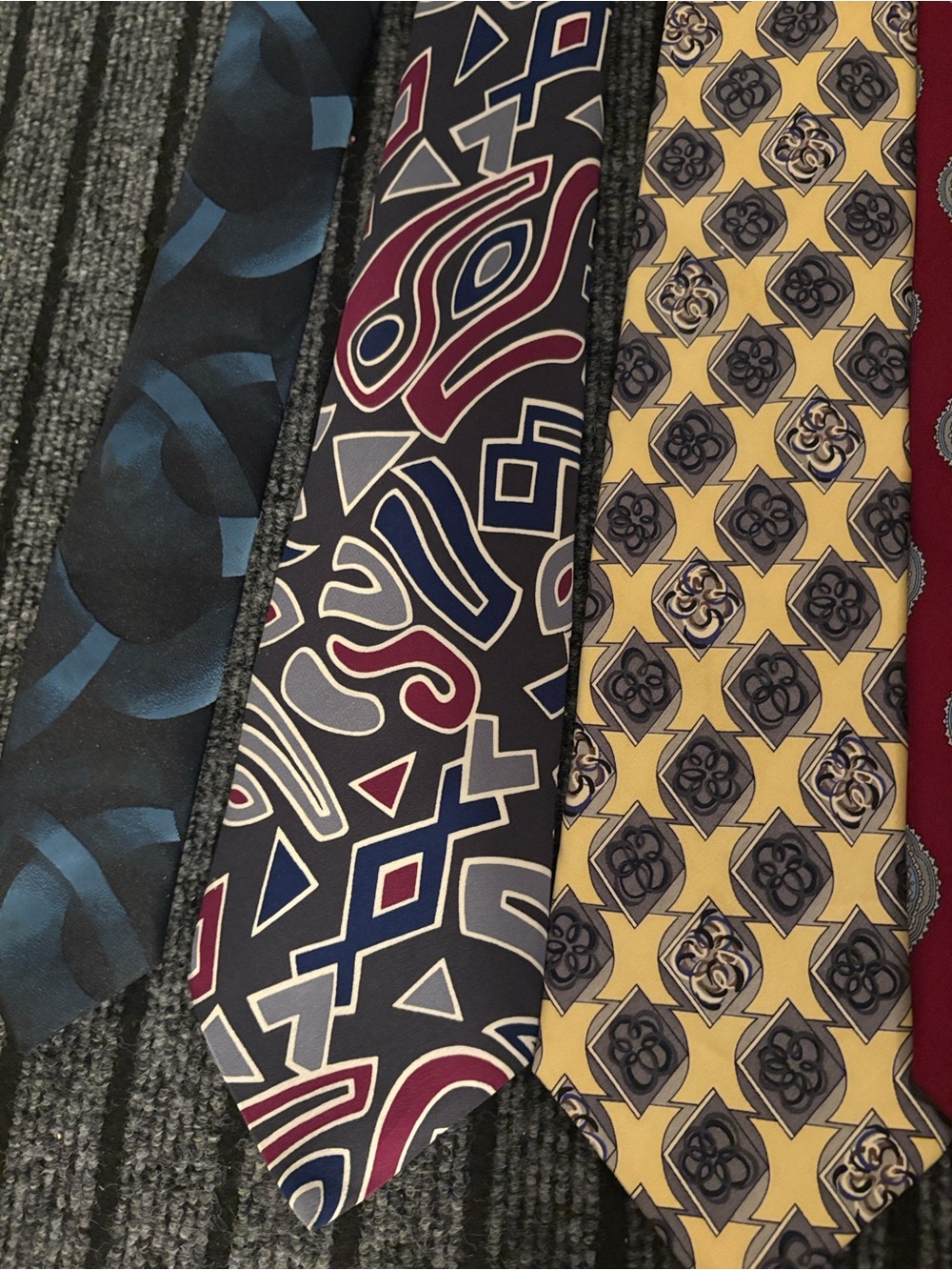 6 Assorted Men's Patterned Neckties - Multi-Color Pack - Picture 2 of 8
